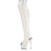 Pleaser - ADORE3019 Cuissardes à plateforme - Blanc Product image